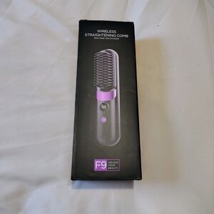 Wireless Hair Straightening Comb in Purple